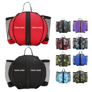 Sac à dos de sport en polyester Oxford, fermeture éclair durable, sac de voyage portable et imperméable pour le basketball et le football - Product Image 1