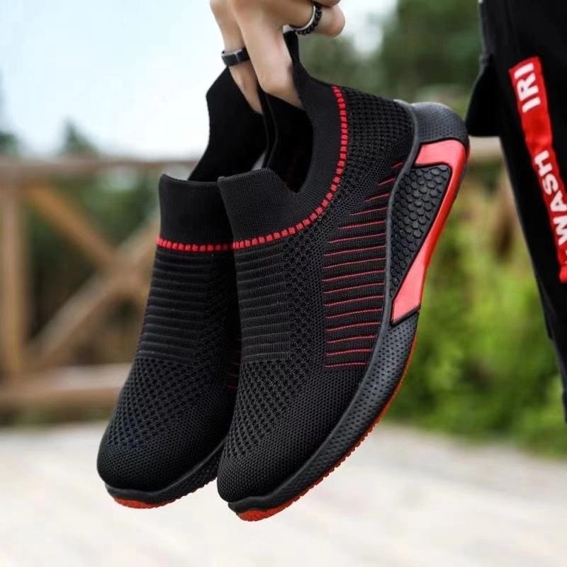 Moda OEM nuevo estilo hombres casual deporte correr zapatos color negro