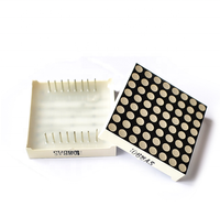 MAX7219 LED Dot Matrix Display 16pin 8x8 3mm Merah Katoda Bersama Modul Tampilan LED 1088AS