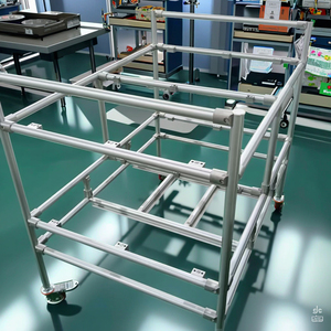 Chống tĩnh hậu cần lưu trữ Ống giá bảo vệ chống ăn mòn hội thảo Kệ hệ thống với nạc ống PE kệ và nạc Ống - Product Image 4