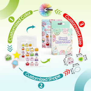 แผ่นแปะสิวไฮโดรคอลลอยด์แบบใสกันน้ำระบายอากาศได้ดีปรับแต่งได้ส่วนประกอบสำหรับรักษาสิวและจุดสิวบนใบหน้า - Product Image 5