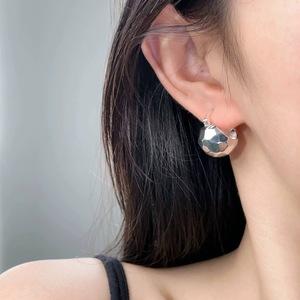 S925 Sterling <b>Silver</b> Geometric <b>Stud</b> Earrings For Women Minimalist Everyday Wear - Product Image 1