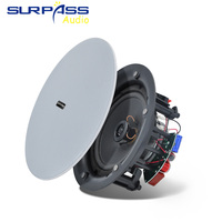 Amplificateur mural Android 11 8 pouces PW843i+FCR63*8, système de musique d'ambiance avec haut-parleur de plafond