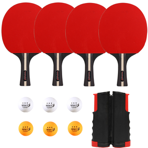 Raquettes de <span class=keywords><strong>ping</strong></span>-<span class=keywords><strong>pong</strong></span> portables rétractables de qualité supérieure, 4 raquettes de qualité, 6 balles, ensemble de tennis de table professionnel avec <span class=keywords><strong>filet</strong></span>, OEM - Product Image 2