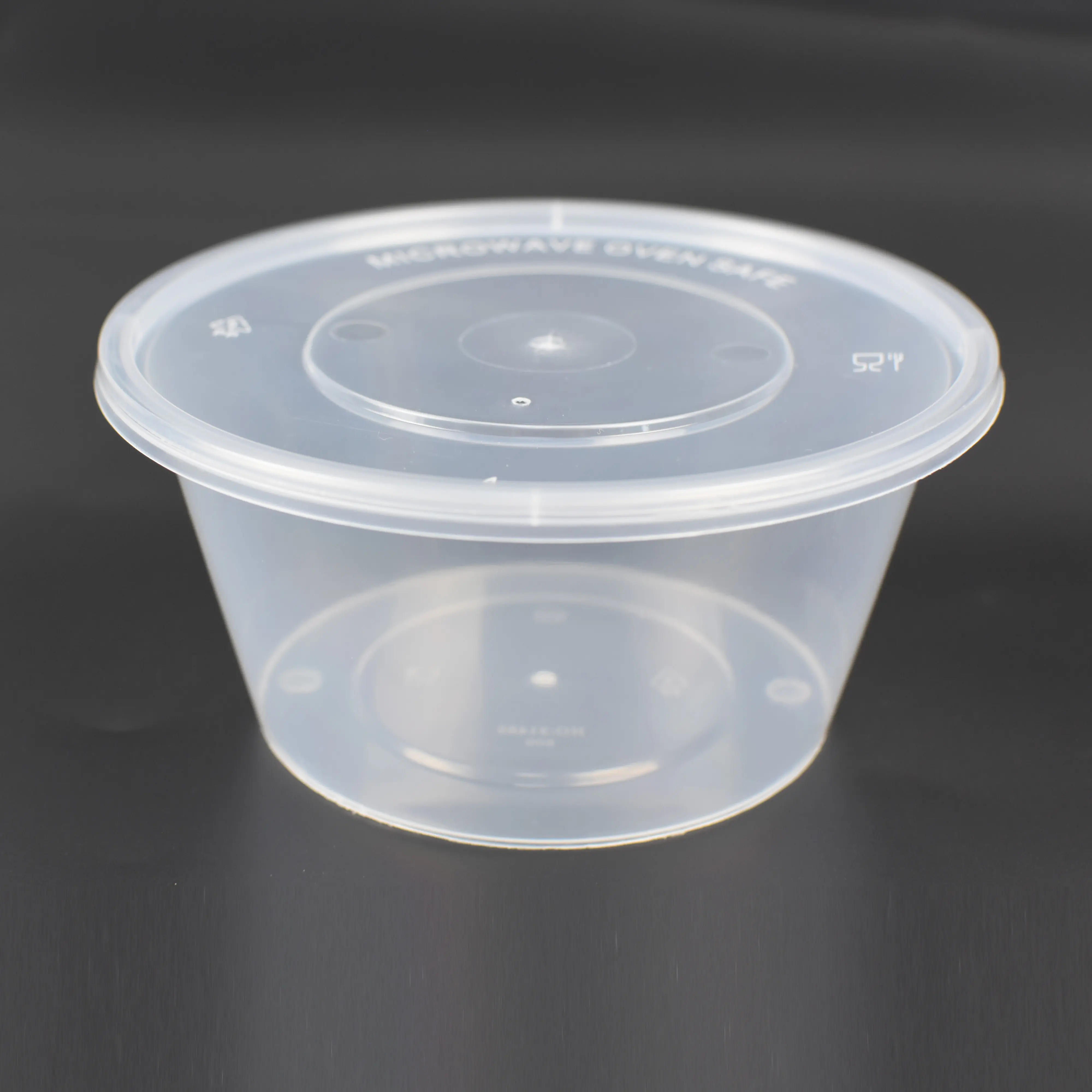 SM6-2106 800ml runde Einweg-Plastik-Obsts alat suppe zum Mitnehmen Fast Food Butter Lunch Bowl To Go Vorrats behälter