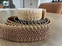Fil de broderie en dentelle personnalisé en rayonne/polyester avec garniture tressée et paillettes pour robes et chaussures de mode musulmane – Vente en gros