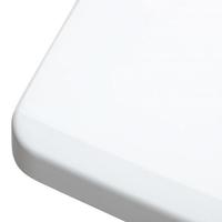 Mini table en plastique pliable en PEHD blanc facile à transporter