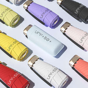 <span class=keywords><strong>Mini</strong></span> <span class=keywords><strong>parapluie</strong></span> <span class=keywords><strong>de</strong></span> <span class=keywords><strong>poche</strong></span> compact <span class=keywords><strong>de</strong></span> protection solaire multicolore <span class=keywords><strong>de</strong></span> conception traditionnelle-contrôle manuel, facile à transporter, résistant à la pluie et au soleil - Product Image 2