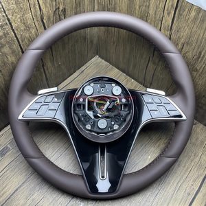 Volante de Fibra de Carbono y Alcántara con Perilla OLED para Mercedes Benz <span class=keywords><strong>AMG</strong></span> G63 W212 W222 W213 W205 W211 W204 CLA CLS <span class=keywords><strong>SL500</strong></span> - Product Image 6