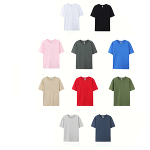T-shirts col rond 100 % coton <span class=keywords><strong>de</strong></span> haute qualité OEM pour hommes et femmes, coupe classique, avec broderie ou impression <span class=keywords><strong>de</strong></span> logo personnalisé, mode décontractée - Product Image 2