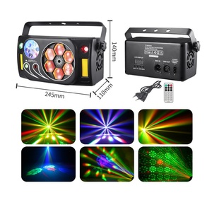 Đèn sân khấu LED RGBW 4 trong 1 điều khiển từ xa bằng âm thanh, hiệu ứng ánh sáng Disco cho tiệc tùng, quán bar, DJ, KTV, hiệu ứng đèn strobe mắt ong - Product Image 2