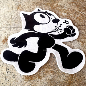 Conjunto de alfombra personalizada para sala de estar, alfombrilla de diseño de oso de dibujos animados, alfombras en 3D con forma de área, el mejor precio - Product Image 3