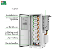 Batterie LiFePO4 112 kWh, armoire ESS C I, système de stockage d'énergie haute tension pour extérieur, usage commercial et industriel