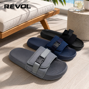 REVOL EVA – Sandales de sport pour hommes, légères, antidérapantes, à bout ouvert, avec boucle en PU, en mousse EVA, personnalisables, pour l'été et la plage - Product Image 5