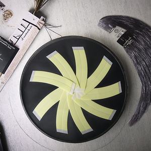 인모 레이스 프론트 가발, 투피스 양면 CC 카운터 테이프 폴리에스터 헤어 익스텐션 도구 - Product Image 3