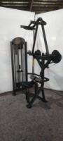 Machine d'extension arrière de charge de goupille commerciale circulaire Lat Pulldown assis au-dessus de Lat tirer vers le bas Machine d'extension arrière