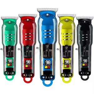 หวีเล็มเคราสำหรับผู้ชายหวีจำกัดผมแบบไร้สายปรับได้โปร่งใส - Product Image 1