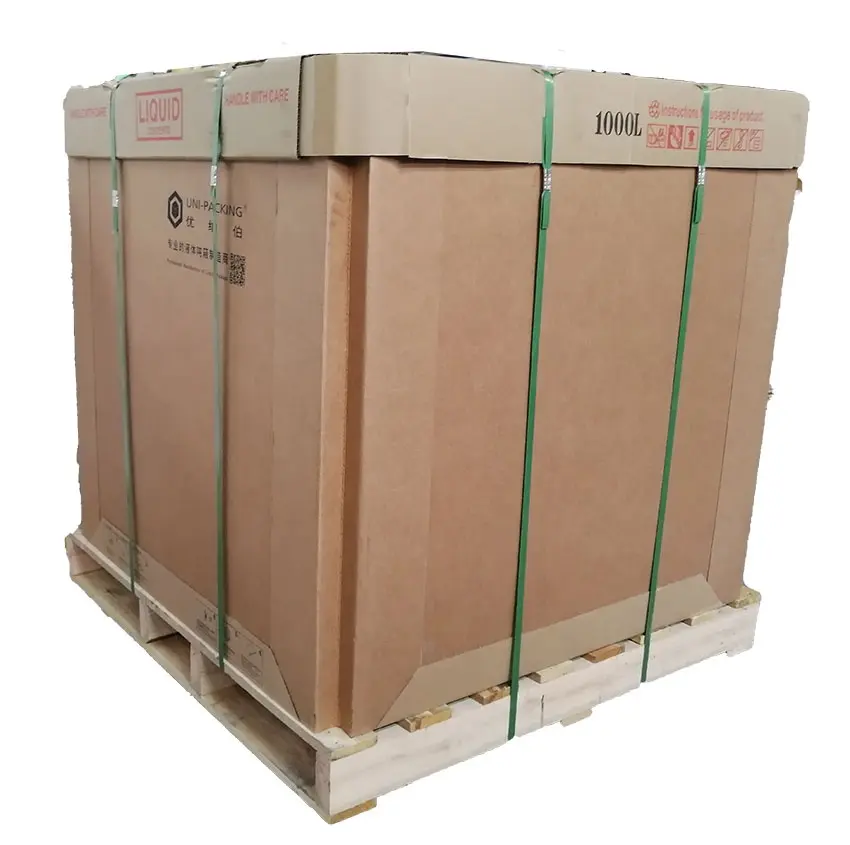 खाद्य ग्रेड तरल शिपिंग पैकेजिंग बक्से थोक के साथ कंटेनर कागज ibc टैंक लाइनर बैग