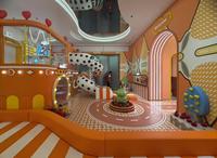 Aire de jeux intérieure sur le thème de l'espace, centre de jeux pour enfants avec piscine à balles et piscine à sable pour centre commercial