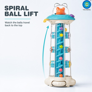 Jouets pour bébés de 1 à 3 ans, jouet interactif à balles tombantes, tour d'activités, jouets Montessori, piste <span class=keywords><strong>spirale</strong></span>, jouets éducatifs pour enfants - Product Image 5