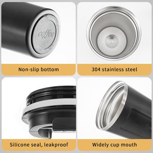 Nouvelle conception, gobelet isotherme intelligent avec affichage de la température LED, 380/510 ml, en acier inoxydable, tasse à café de voyage - Product Image 2