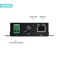 Extensor PoE de 2 Cables GXCOM EA512P-TP sobre Par Trenzado |   Cámara IP 802.3at de 30W con Alcance de Hasta 500m y 100Mbps |   Juego de Enchufes Plug and Play