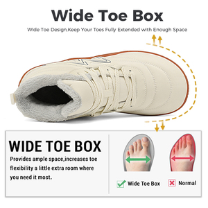 Chaussures personnalisées pour hommes, chaussures montantes pieds nus, <span class=keywords><strong>bottes</strong></span> de neige chaudes d'hiver, baskets de randonnée à bout large - Product Image 2