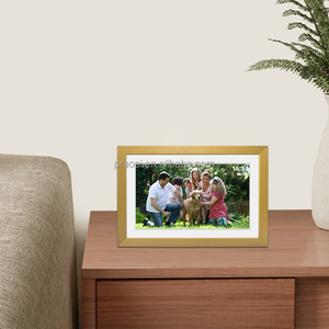Pour cadre photo numérique en bois Wifi cadre photo numérique intelligent IPS écran tactile <span class=keywords><strong>Photos</strong></span> vidéo Via Frameo montage mural à rotation automatique - Product Image 5