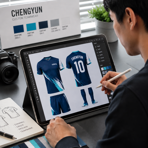Maillot de football personnalisé authentique pour club avec technologie avancée d'évacuation de l'humidité pour les académies jeunes - Product Image 5