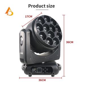 Equipo de Iluminación para Escenarios, Luz Móvil LED Bee Eye, 12 Piezas de 40w, Luz Móvil DMX - Product Image 4