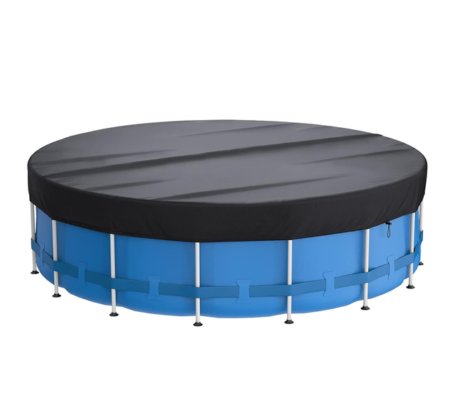 210D Silver Coated Oxford Fabric Water Pressure 3000pa Outdoor Pool Dust Cover Round Pool Cover