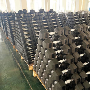Factory Direct Sell Low MOQ Fast Shipping Free Weight <strong>Hexagon</strong> Dumbbells Set Rubber Hex <strong>Dumbell</strong> - Product Image 2