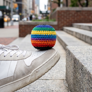 Offerta Speciale Hacky Sacks Colori Assortiti, Palloni da Calcio in Maglia Morbida per Bambini e Adulti, Accessori per Feste di Halloween - Product Image 4