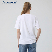 T-shirt pour femme Kuenzi personnalisé à col rond et manches courtes, 73% coton et 27% polyester, tissu Solona 230GSM, poids lourd