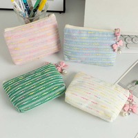 Porte-monnaie simple pour femmes, rangement portable de bureau, fermeture éclair, petits portefeuilles, trousse de maquillage scintillante, pochette à rouge à lèvres