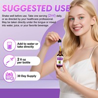 Extrait d'Ashwagandha de marque privée 10 en 1, suppléments de cortisol en vitamine C, extrait de plante, vitamine C et gouttes de cortisol D3
