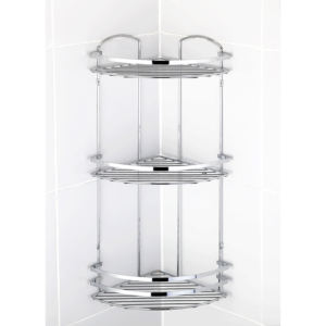 ESTANTE DE DUCHA DE 3 NIVELES CM 32X23 H.62.5 CROMADO - Product Image 1