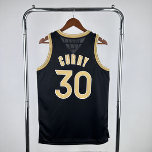 <span class=keywords><strong>Maillot</strong></span> de basket-ball pas cher 2024 Golden State 30 <span class=keywords><strong>Stephen</strong></span> <span class=keywords><strong>Curry</strong></span> <span class=keywords><strong>Noir</strong></span> Or - Product Image 5