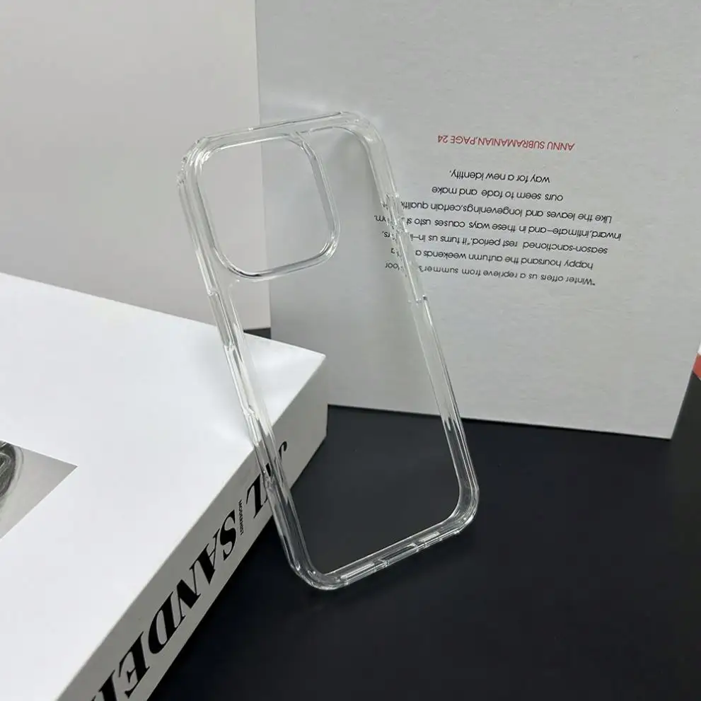Transparant Telefoonhoesje Voor Iphone 16 Plus Pro Max 2024 Precisie Luxe Cel Eenvoudige Hoesjes Anti-Vingerafdruk Sjk498 Laudtec