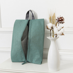 Bolsa minimalista para zapatos de viaje de tela Oxford, almacenamiento portátil plegable para viajes de negocios - Product Image 1