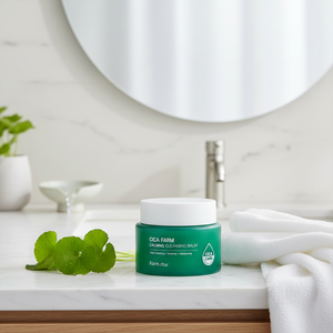 Cosmético Coreano FARMSTAY CICA FARM CALMING CLEANSING BALM CREAM, Bálsamo Limpiador Facial de Limpieza Profunda, Blanqueador, Hidratante y Calmante - Product Image 3