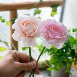 Rose artificielle de qualité supérieure PJ1150 en vrac, avec une tête de 12 cm de diamètre, couleur caramel, rouille poussiéreuse, orange brûlé, pour <span class=keywords><strong>la</strong></span> décoration d'automne et de luxe - Product Image 1