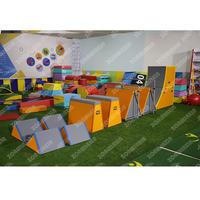 ZONWINXIN, suministro de fábrica, equipo de Parkour personalizado, deflector de trípode de goma pequeño de alta calidad, juego de equipo de Parkour para niños