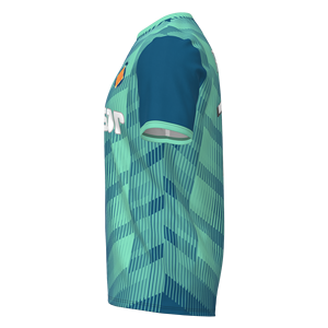 맞춤형 어린이 남자 축구 저지 폴리에스터 패브릭 훈련 축구 유니폼 로고 자동화 절단 기술 브라질 영감 - Product Image 3