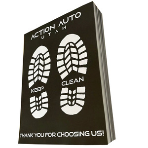 Cá nhân hoá biểu tượng tùy chỉnh dùng một lần phim bọc dày kraft giấy thảm sàn xe đối phó với môi trường lái xe phức tạp - Product Image 5