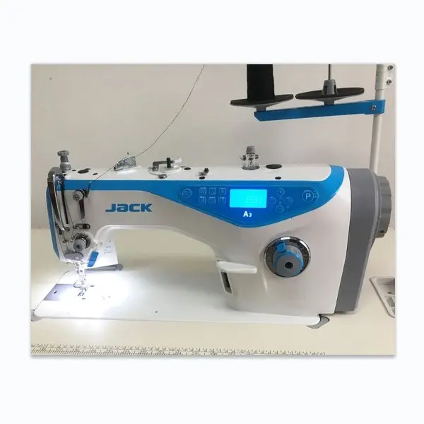 Nuevo Jack A3 Computerized Lockstitch Ropa Máquina de coser industrial Precio White Jack Single Needle Machine Singer Needle