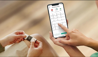 Moniteur ECG portable 6 pistes AliveCor KardiaMobile 6L Platiilo pour rythme cardiaque, détecteur de fréquence cardiaque et d'AFib sans fil, origine américaine