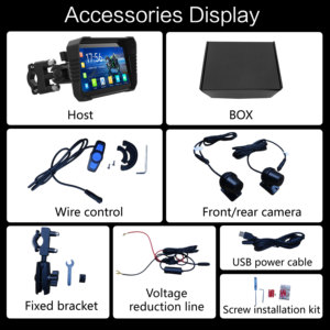 Navigation GPS pour moto personnalisable de 6,25 pouces, CarPlay et Android Auto sans fil, étanche IP67, double Bluetooth, ODM/OEM - Product Image 5