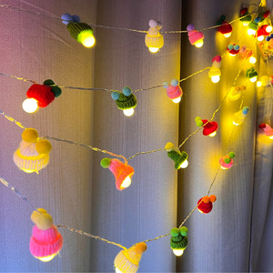 2024 Venta caliente Nueva Linda gorra de algodón suave Cadena de Luz Decoración de Navidad regalo de niña ligera - Product Image 1