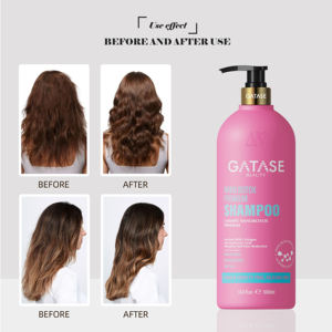 Gatase OEM Nano Keratin Botox anti-keriting sampo pelembap dalam perawatan penumbuh ulang rambut untuk rambut rusak meningkatkan kilau - Product Image 4